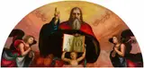 Mariotto Albertinelli, God the Father Blessing, Surrounded by Angels, Oil on panel