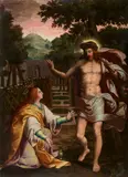 Noli me tangere by North Italian School second half 16th century, Oil on canvas (relined), sold Jun 2021