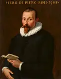 Florentine School 16th century, Portrait of Piero di Piero Bini, Oil on panel (parquetted)