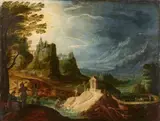 Joos de Momper, Mountain Landscape with a Ford