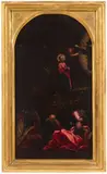 Sante Creara, Agony in the Garden, Oil on slate