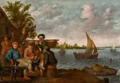 Abraham Willaerts, Fishermen on the Shore, Oil on panel