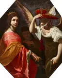 Giovanni Martinelli, An Allegory of Justice forcing Fortuna to surrender to Nemesis, Oil on canvas