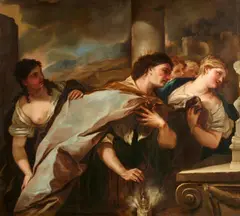 Luca Giordano, Solomon's Idolatry, Oil on canvas (relined)