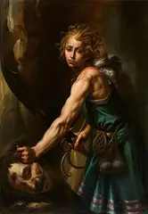 Pier Francesco Gianoli, David with the Head of Goliath, Oil on canvas (relined)