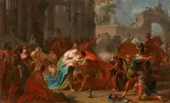 Franz Anton Maulbertsch, Hector's Farewell from Andromache and Astynax, Oil on canvas (relined)