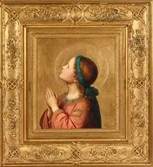 Franz Ittenbach, The Virgin at Prayer, Oil on panel