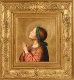 Franz Ittenbach, The Virgin at Prayer, Oil on panel