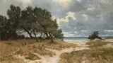 Paul Müller-Kaempff, Wooded Dune Landscape on the Baltic Coast in Pomerania