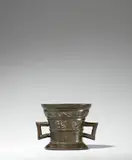 Werkstatt Hachmann, A late Hachmann mortar with dog and rabbit motifs
