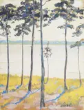 Walter Leistikow, Märkischer See / Pines by the Banks of a Lake in the Mark Region