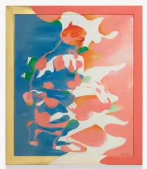 Tan Swie Hian, L'après midi d'un faune. Oil on canvas. Signed Chen Ruixian and titled 1984. Framed., L'après midi d'un faune. Oil on canvas. Signed Chen Ruixian and titled 1984. Framed
