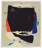 Willi Baumeister, Montaru mit Gondel, 1954, Colour serigraph on canvas