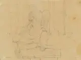 Hans Bellmer, Sans Titre, 1943, Pencil drawing on thin paper