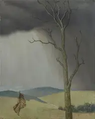 Fallendes Blatt by Herbert Böttger, 1932, Oil on canvas, sold Dec 2020