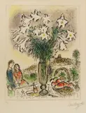 Les Arums by Marc Chagall, 1975, Colour lithograph on wove paper with watermark "ARCHES", sold Dec 2020