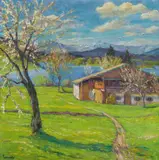 Edward Cucuel, Blausee, Circa 1920, Oil on canvas