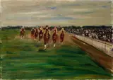 Otto Dill, Pferderennszene