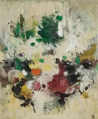 No. 61/S2 by Rolf Cavael, 1961, Oil on canvas, sold Dec 2020