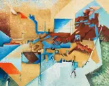 T. Lux Feininger, Cubist Picture (Dedicated to Juan Gris)