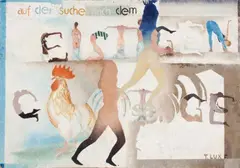 T. Lux Feininger, Auf dem Suche nach dem Geistigen (Searching the Spiritual), 1983, Oil on card