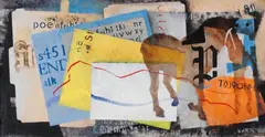 T. Lux Feininger, Studio Scraps I, 1988, Oil on card