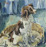Franz Frank, Hund, 1966, Oil on canvas