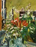 Franz Heckendorf, Stillleben mit Blumenstrauß
