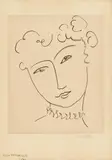 La Pompadour by Henri Matisse, 1951, Lithograph on wove paper with watermark "ARC[HES]", sold Dec 2020