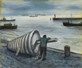 Frans Masereel, Hambourg, Bouee sur le quai