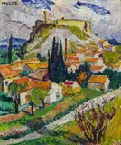 Mela Muter, Villeneuve-lès-Avignon. Verso: Dorfplatz