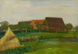 Otto Modersohn, Landschaft bei Fischerhude, 1910, Oil on card