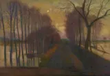 Otto Modersohn, Überschwemmung, 1943, Oil on canvas