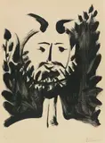 Faune Souriant by Pablo Picasso, 1948, Lithograph on cream-coloured Velin d'Arches, sold Dec 2020