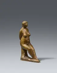 Gustav Seitz, Kleine sitzende Maja (Ruhende), 1952, Bronze