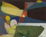 Lajos Tihanyi, The Pianist, 1928, Oil on card