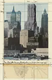 Christo, Lower Manhattan Wrapped Buildings, Project for 2 Broadway, 20 Exchange Place