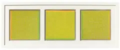 Untitled (Serielle Formation) by Kuno Gonschior, 1970, 3-part work: each luminous paint on canvas . Each, offered Dec 2020
