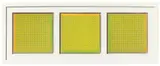 Kuno Gonschior, Untitled (Serielle Formation), 1970, 3-part work: each luminous paint on canvas . Each