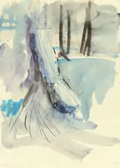 Untitled (Læsø) by Per Kirkeby, 1986, Watercolour on card, sold Dec 2020