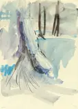 Per Kirkeby, Untitled (Læsø), 1986, Watercolour on card
