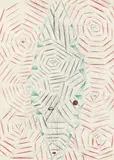 Tillman Kaiser, Black Moses, 2007, Tempera, silkscreen and pencil on paper on canvas