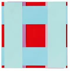 Face by Imi Knoebel, 2004, Acryl auf Kunststofffolien, collagiert, sold Dec 2020
