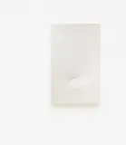 Turi Simeti, Un ovale bianco, 1979, Acrylic on shaped canvas