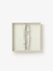 Klaus Staudt, Betont (EO 45), 1979, Polystyrene and Plexiglas on wood. In object case