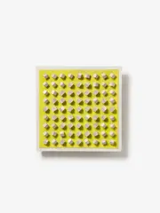 Luis Tomasello, Atmosphere Chromoplastique Jaune, 1967-1969, Acrylic on wood