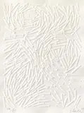 Spiralähnliche Bewegung 1 by Günther Uecker, 2003, Embossing on card, sold Dec 2020
