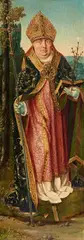 attributed to Bartholomaeus Bruyn the Elder, A Bishop Saint, Oil and tempera on oak panel