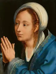Quinten Massys, Mary in Prayer, Oil on panel