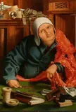 Marinus van Reymerswale, The money-lender, Oil on panel